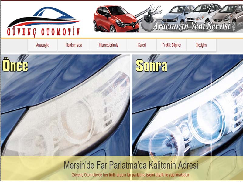 Mersin Gven Otomotiv websitesi ilkedesign tarafndan yaplmtr.