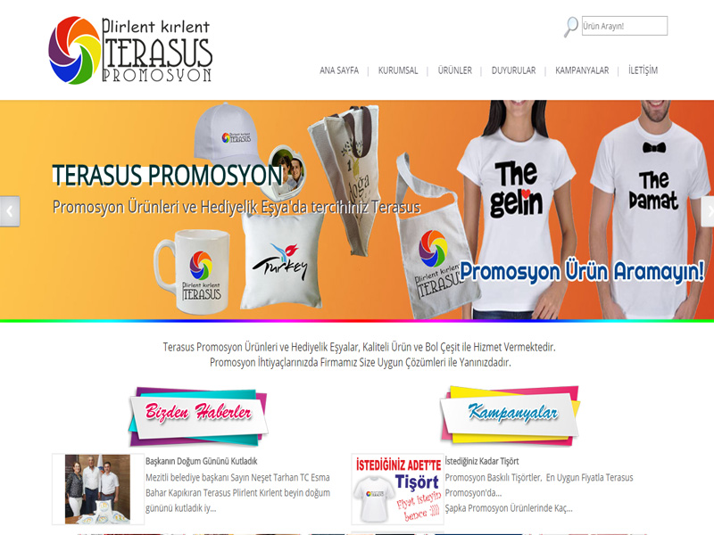 Terasus Promosyon rnleri websitesi ilkedesign tarafndan yaplmtr.