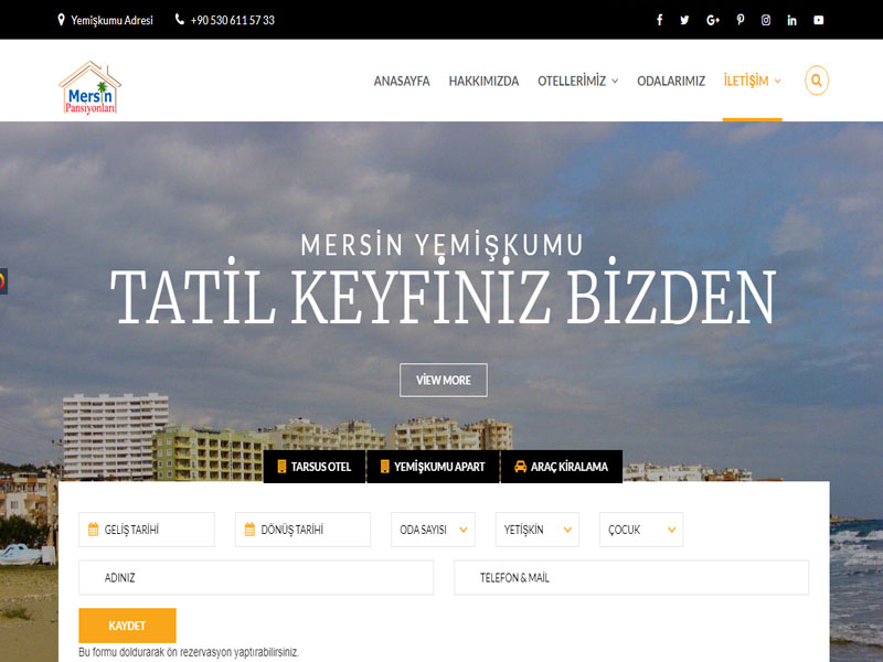 Mersin Pansiyonlar websitesi ilkedesign tarafndan yaplmtr.