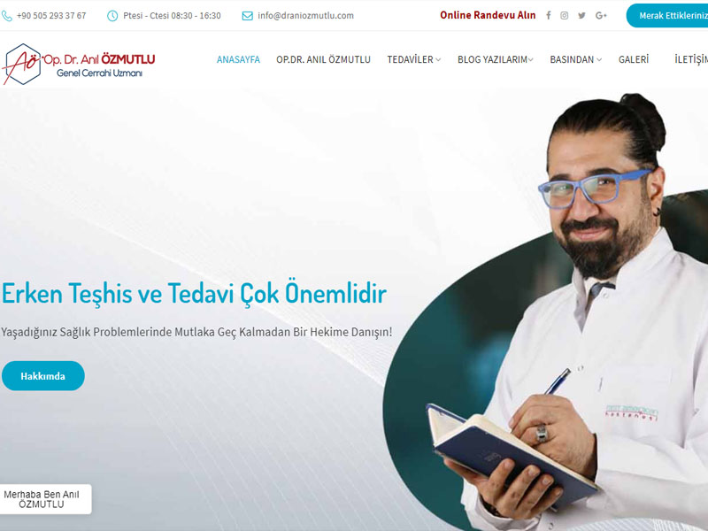 Dr Anl MUTLU Kiisel Websitesi websitesi ilkedesign tarafndan yaplmtr.