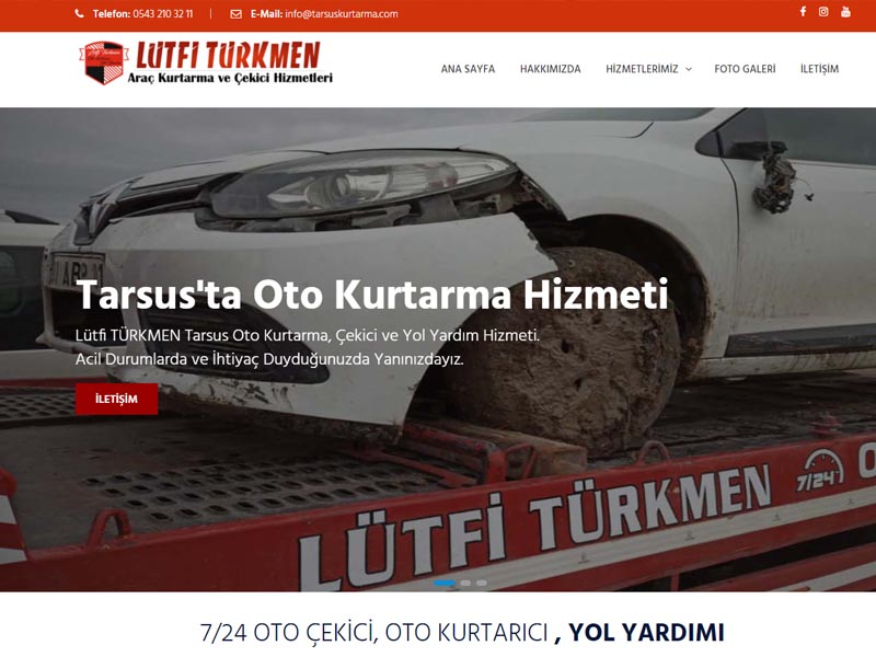 Tarsus Oto Kurtarma websitesi ilkedesign tarafndan yaplmtr.