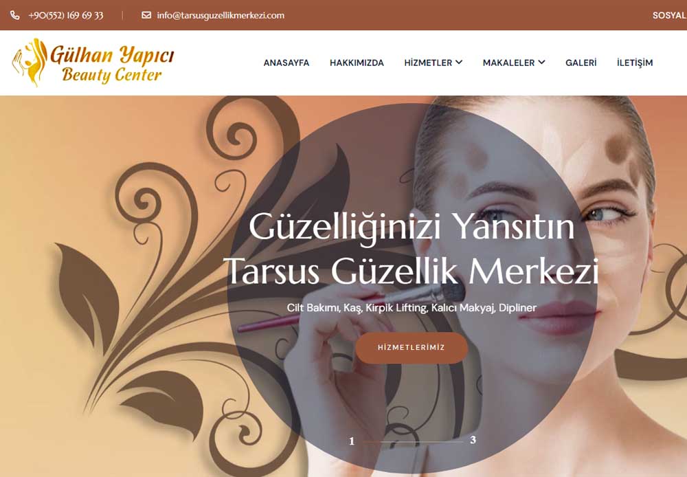 Tarsus Güzellik Merkezi websitesi ilkedesign tarafından yapılmıştır.