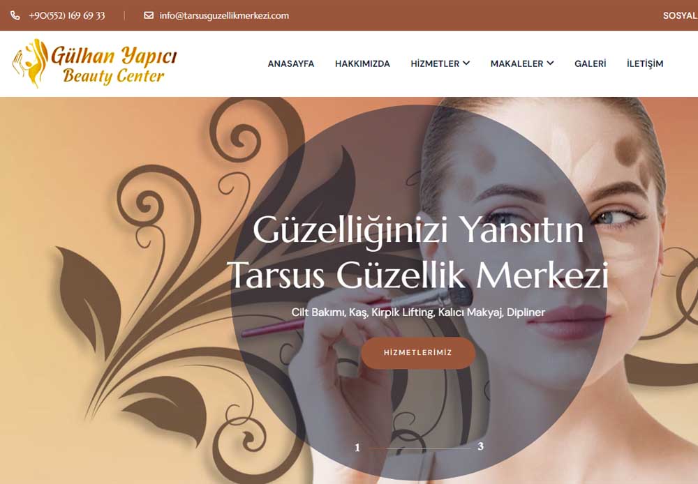 Tarsus Gzellik Merkezi websitesi ilkedesign tarafndan yaplmtr.