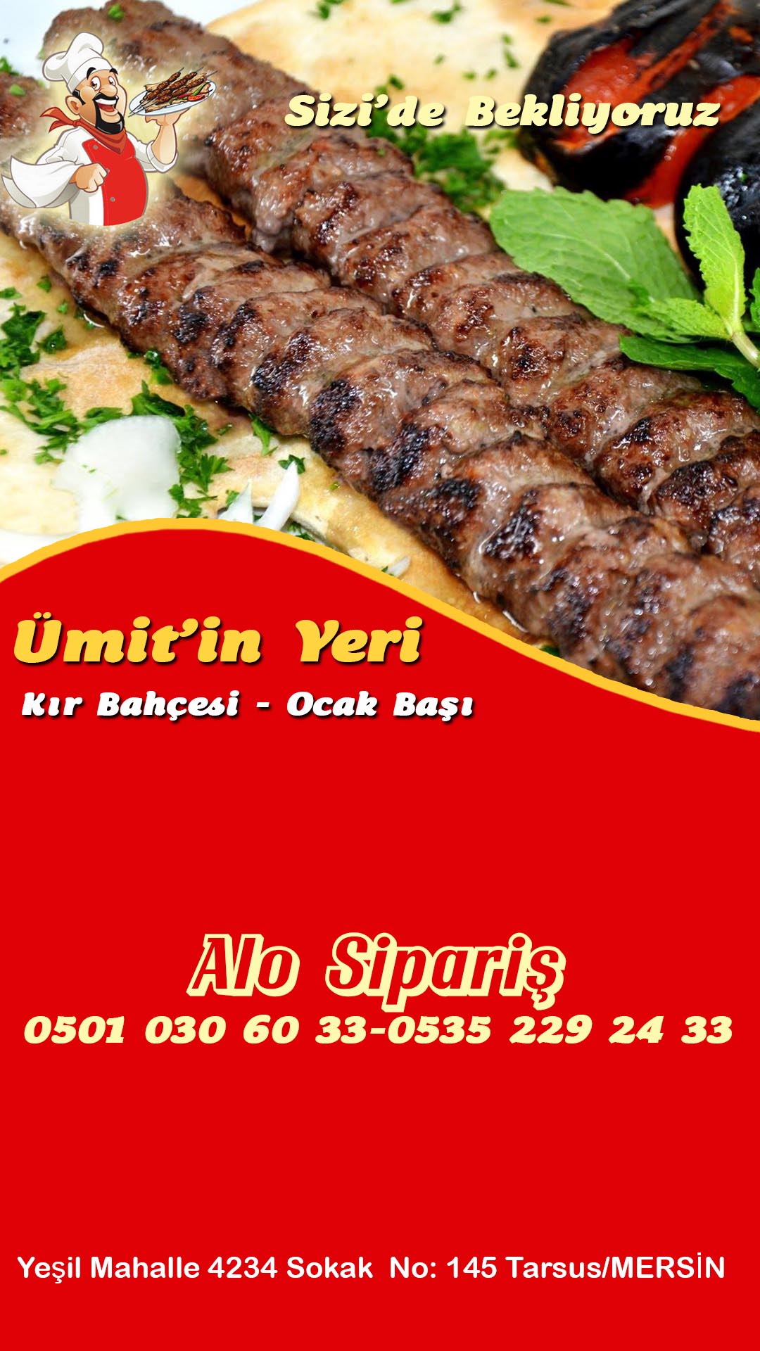 Tarsus´ta Restoran iin Hazrladmz Post Tasarm